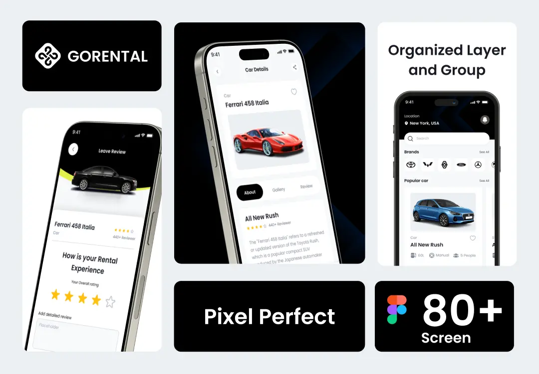 Car Rental App UI Kit